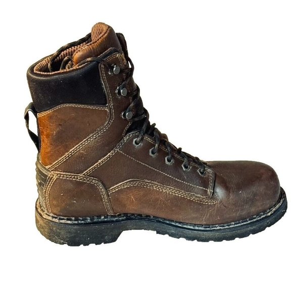 GEORGIA BOOT Multi Purpose Elite Work Boots GB00318 Brown Leather Size 10M - Picture 4 of 13